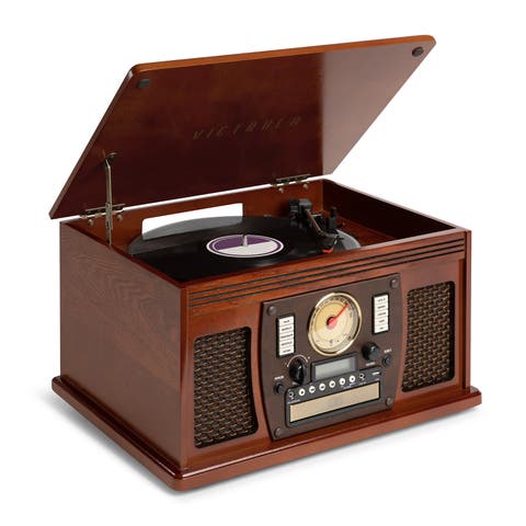 Navigator 8 in 1 Wood Record Player