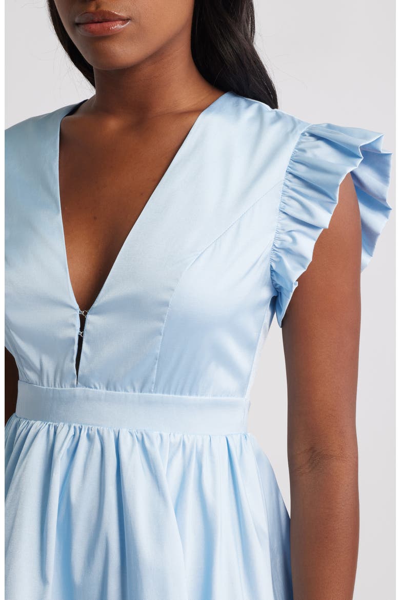 Feria Tiered Midi Dress, Alternate, color, BLUE