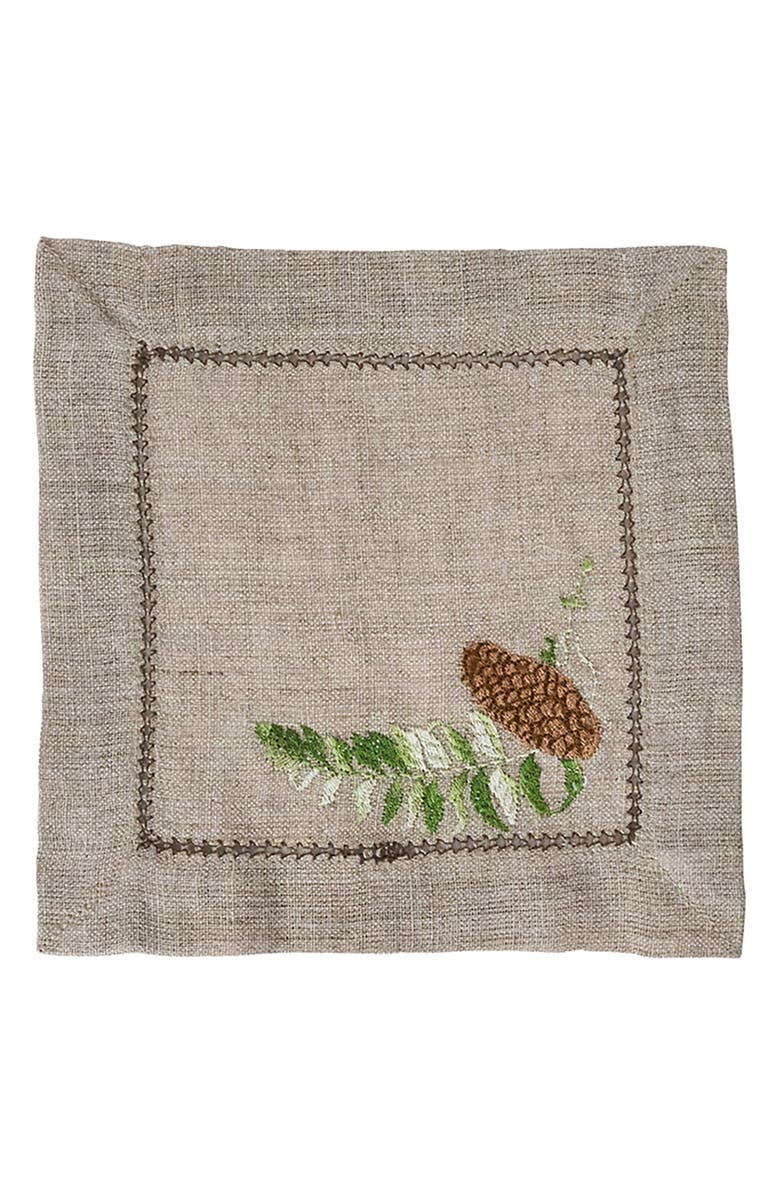 Juliska Forest Walk Set of 4 Cocktail Napkins, Alternate, color, Multi