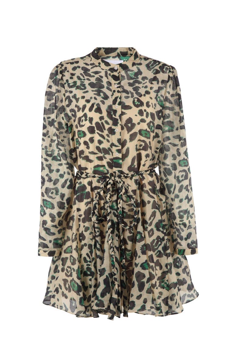 The Shirt by Rochelle Behrens The Jenica Dress, Main, color, Green Leopard