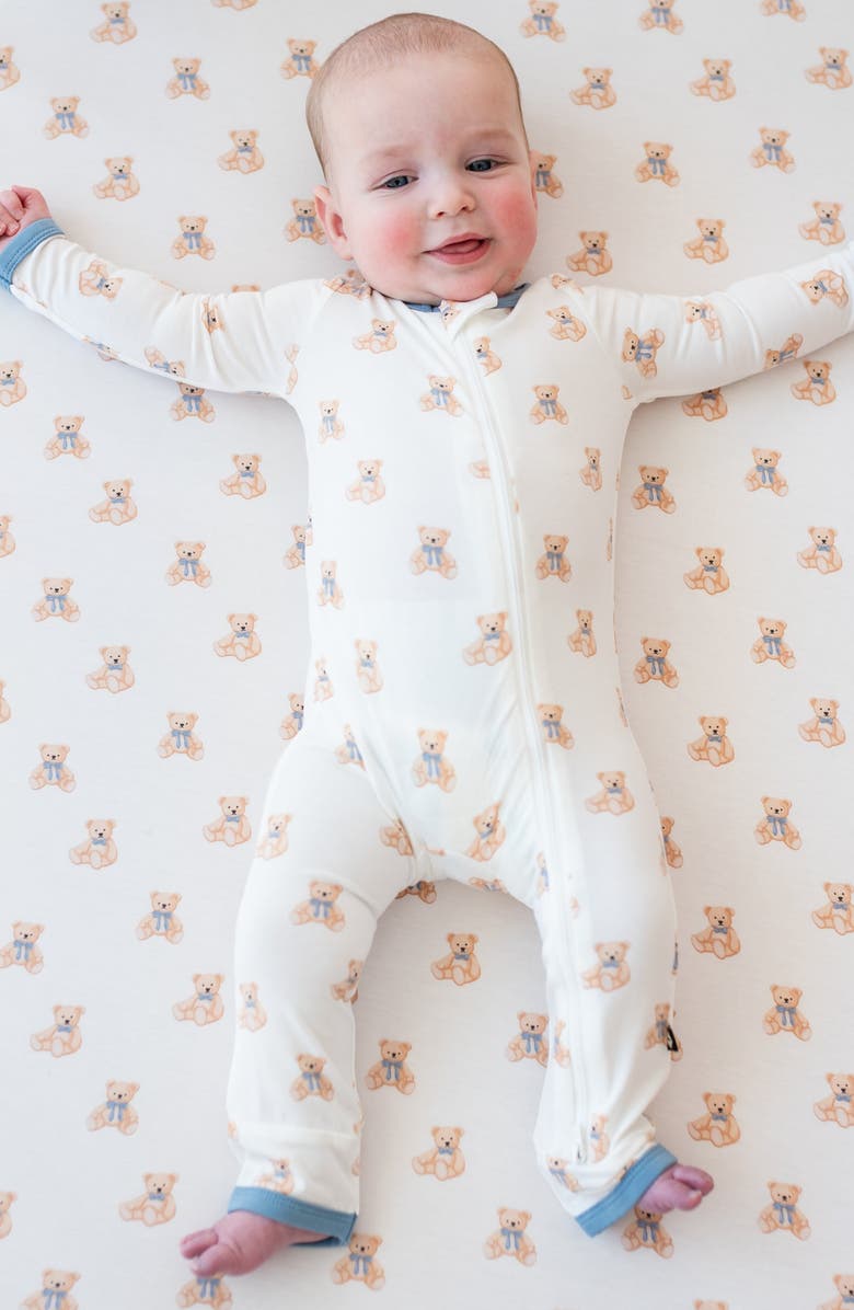 Kyte BABY Zip-Up Romper, Alternate, color, Teddy Bear