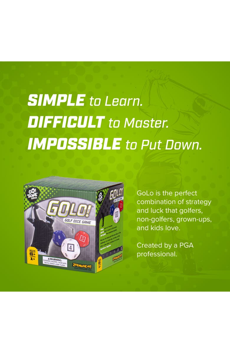 Zobmondo!! GoLo Golf Dice Game, Alternate, color, Multicolored