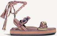 Amambaih Carolina Braided Lace Up Platform Sandal