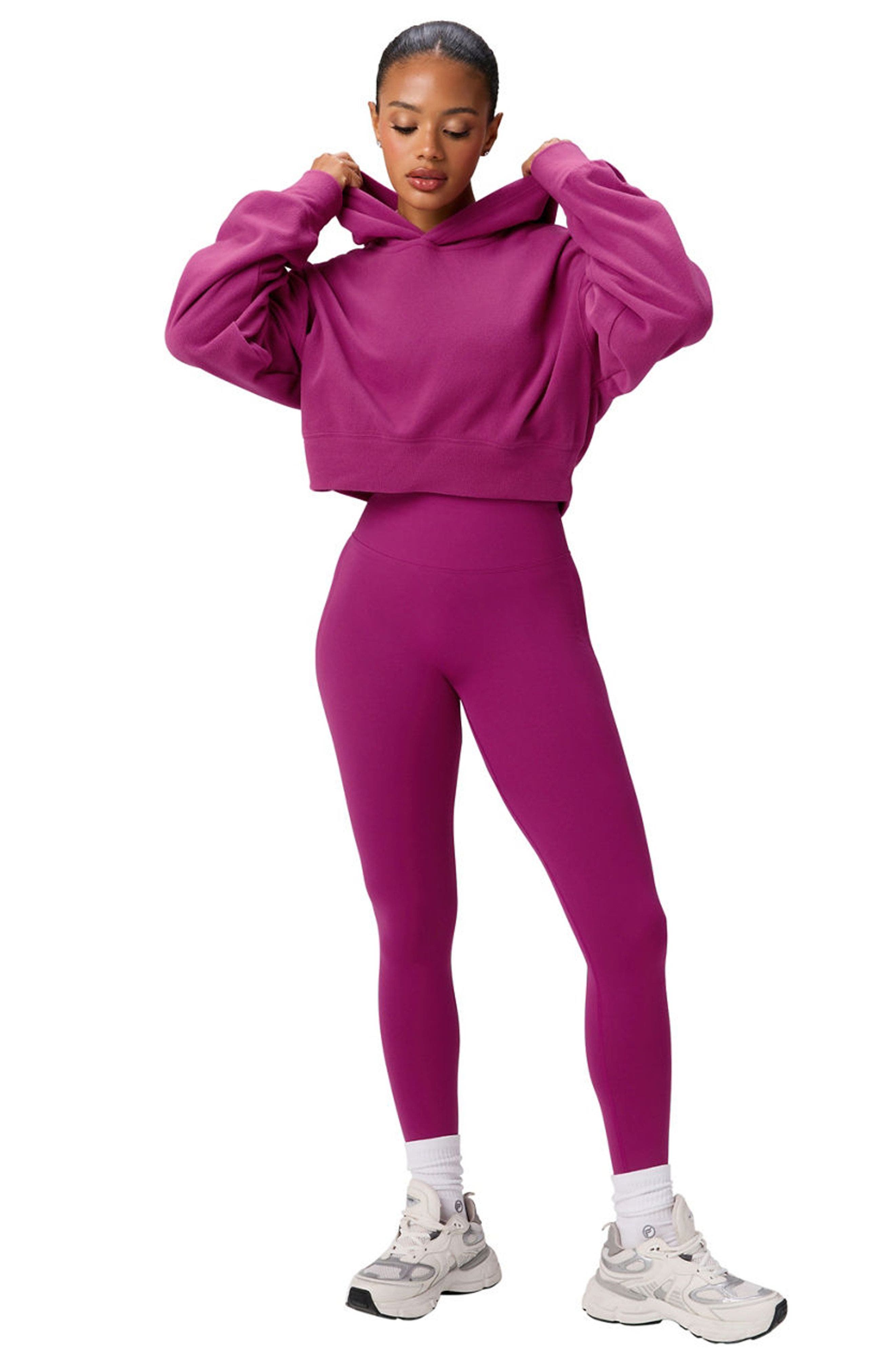 Fabletics Polar Fleece Cropped Hoodie (Women) | Nordstrom