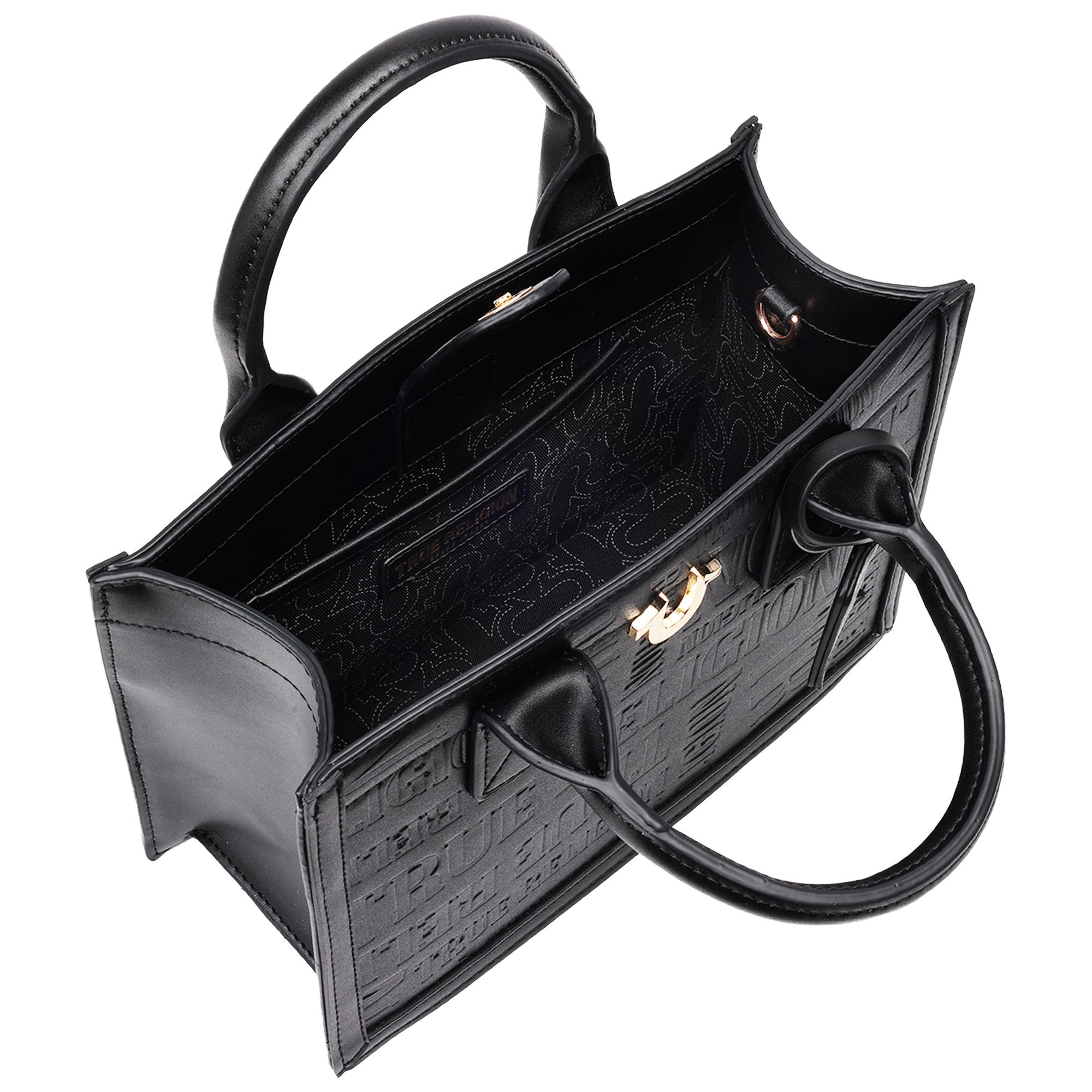 True Religion Mega Logo Modern Tote, Alternate, color, 