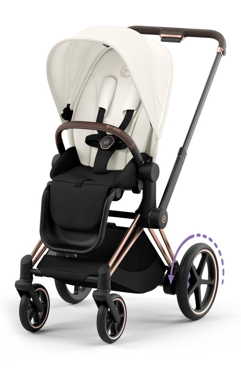 CYBEX e-PRIAM 2 Electronic Smart Stroller, Main, color, Off White