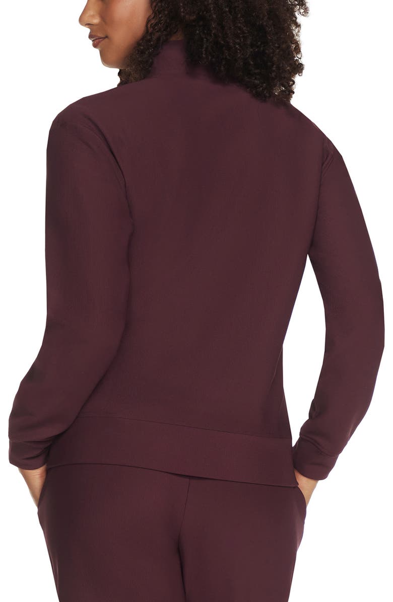 SKECHERS Go Luxe<sup>™</sup> Half Zip Pullover, Alternate, color, Burgundy