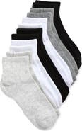 Steve Madden Assorted 6-Pack Quarter Crew Socks