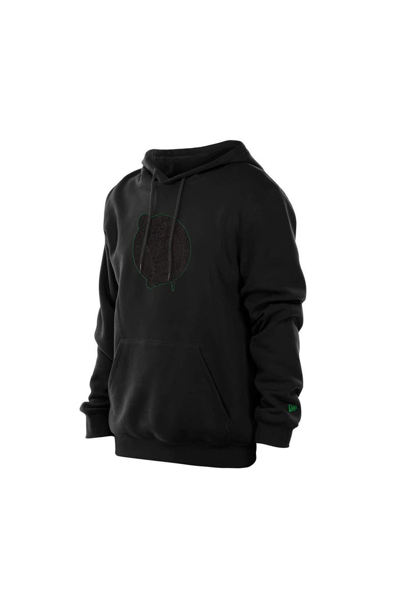 New Era Men's New Era Black Boston Celtics Tonal Color Pop Premium Pullover Hoodie, Alternate, color,