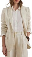 Lauren Ralph Lauren Mixed Stripe Linen Jacket