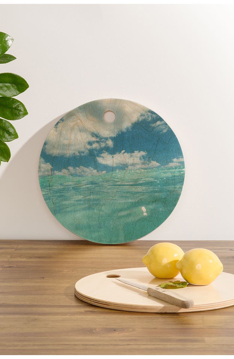 Deny Designs Bethany Young Photography Hawaii Water VII Round Cutting Board, Alternate, color, 