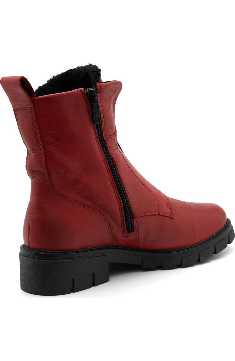 ara Deon Leather Bootie, Alternate, color, Red