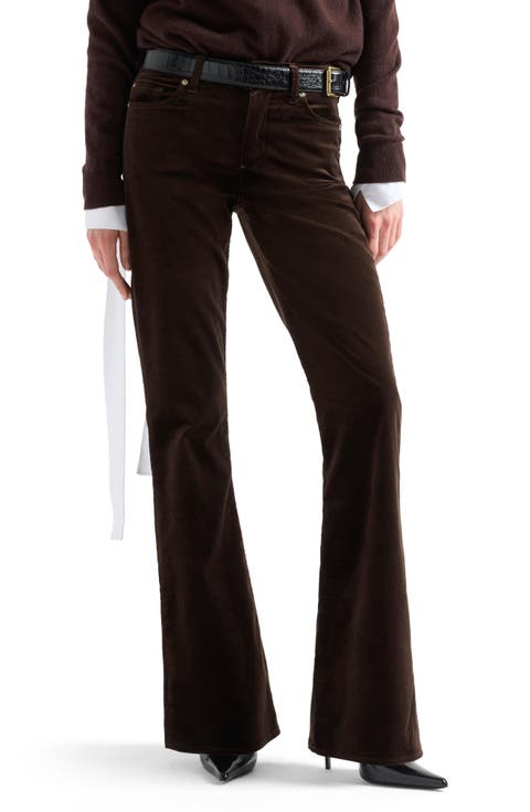 The Leggy Bootcut Velvet Jeans