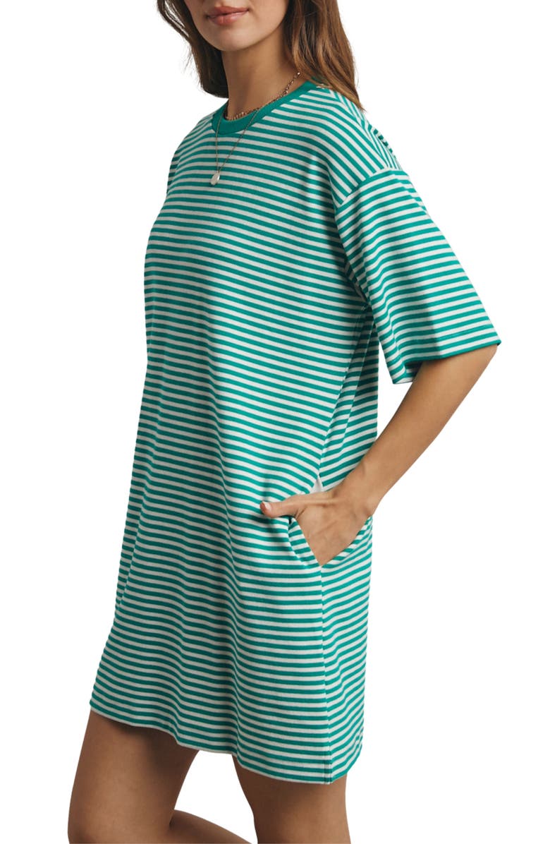 WISHLIST Stripe T-Shirt Dress, Alternate, color, Green White