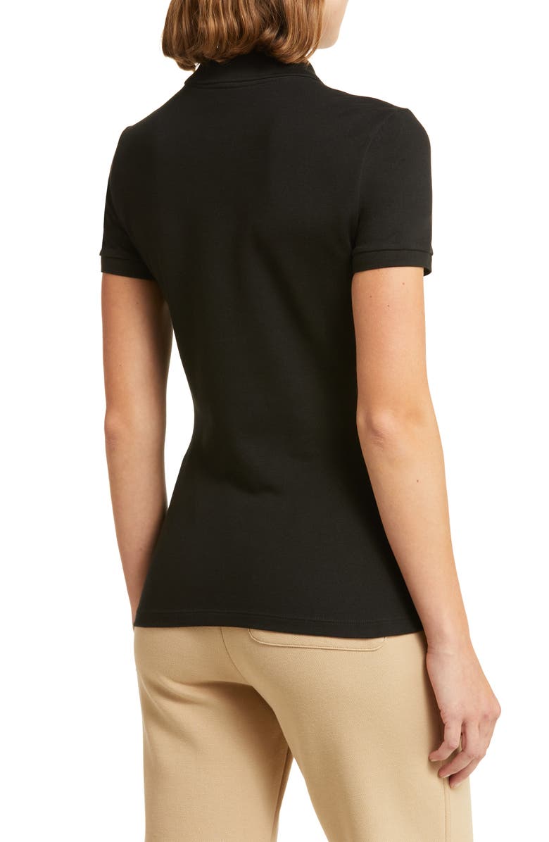 Lacoste x BANDIER Slim Fit Piqué Polo, Alternate, color, Noir