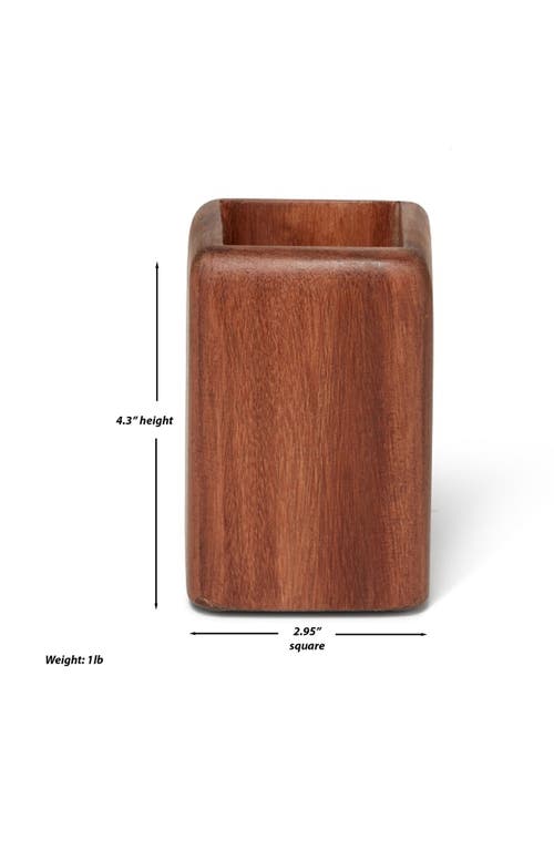 Roselli Trading Company Nature's Home Pencil Cup In Wood