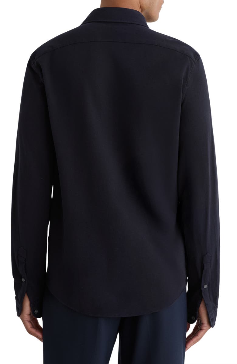 Reiss Dasilva Regular Fit Cotton Button-Up Shirt, Alternate, color, Navy