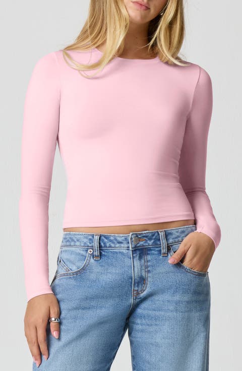 Softie Cotton Blend Long Sleeve Top