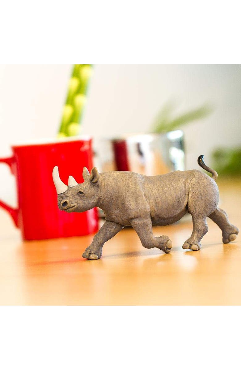 Safari Ltd. Black Rhino Kids Toy Figure, Alternate, color, NO COLOR