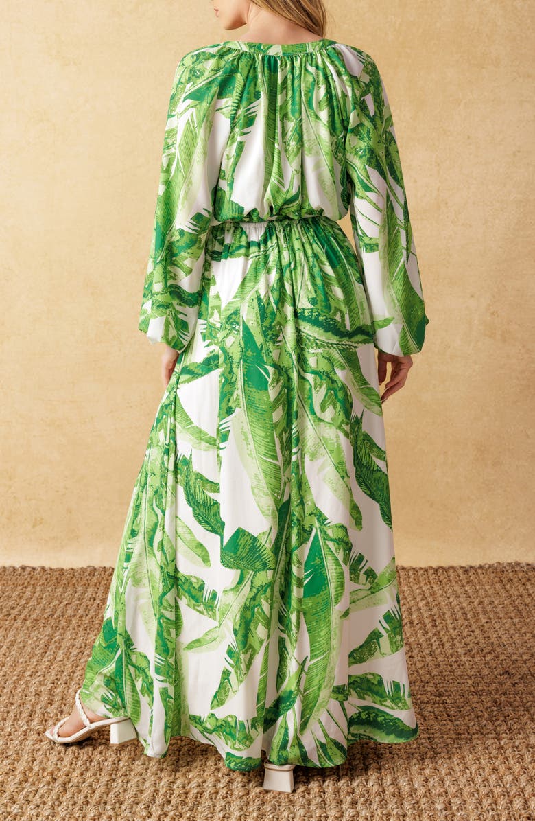 FLYING TOMATO Long Sleeve Maxi Dress, Alternate, color,