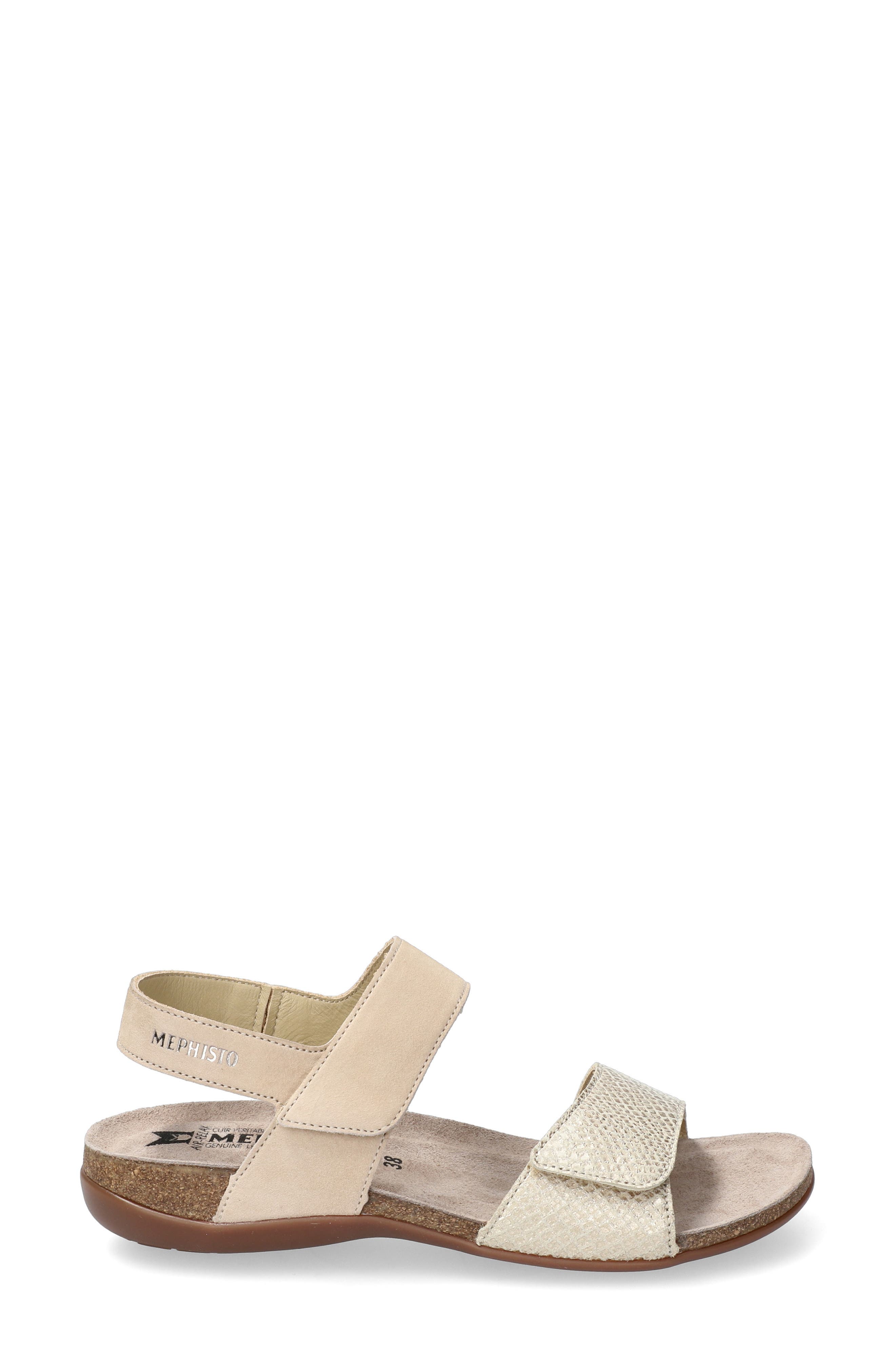 Agave Sandal, Alternate, color, BEIGE VELCALF/ BOA