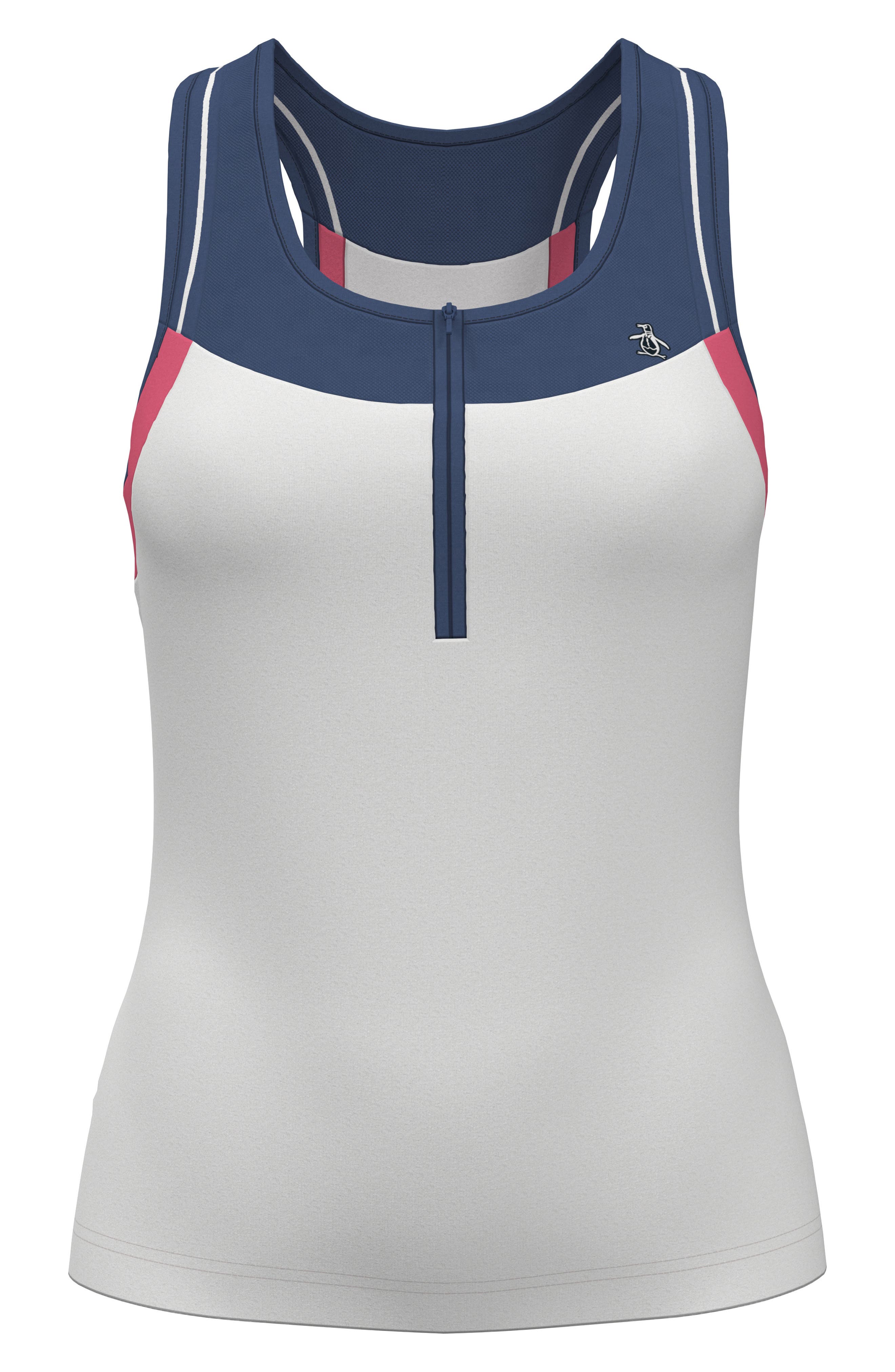 Colorblock Quarter-Zip Tank