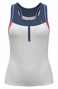 Colorblock Quarter-Zip Tank