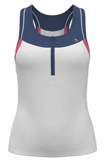 Colorblock Quarter-Zip Tank