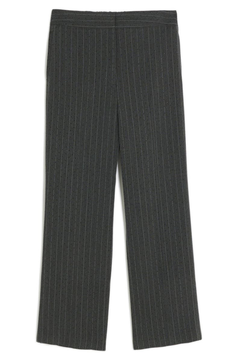 River Island Diamante Pinstripe Straight Leg Pants, Alternate, color,
