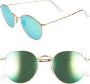 Ray-Ban 53mm Polarized Round Retro Sunglasses