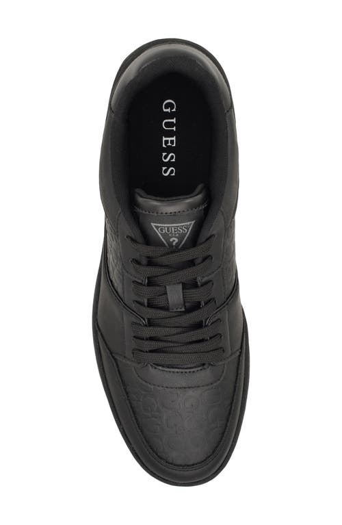Guess Men's Nivi Lace Up Low Top Fashion Sneakers In Black/gum