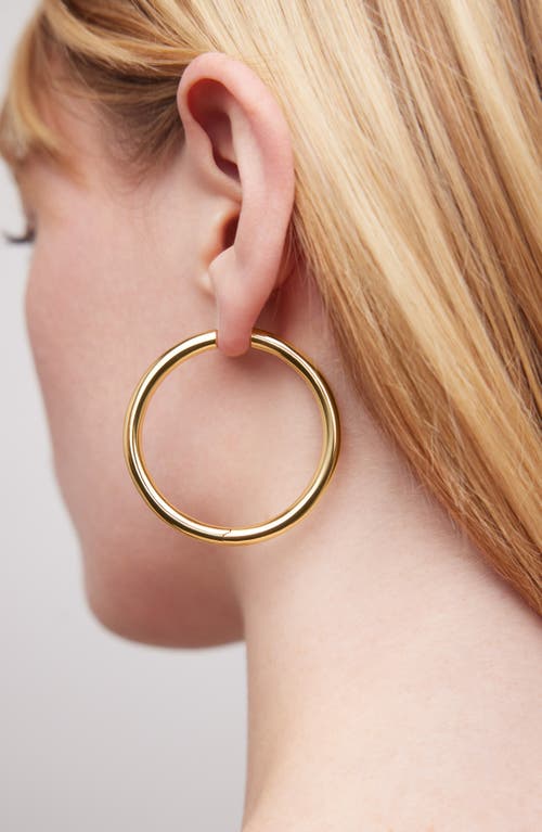 Jennifer Fisher Lilly Hinge Baby Hoop Earrings In Yellow Gold