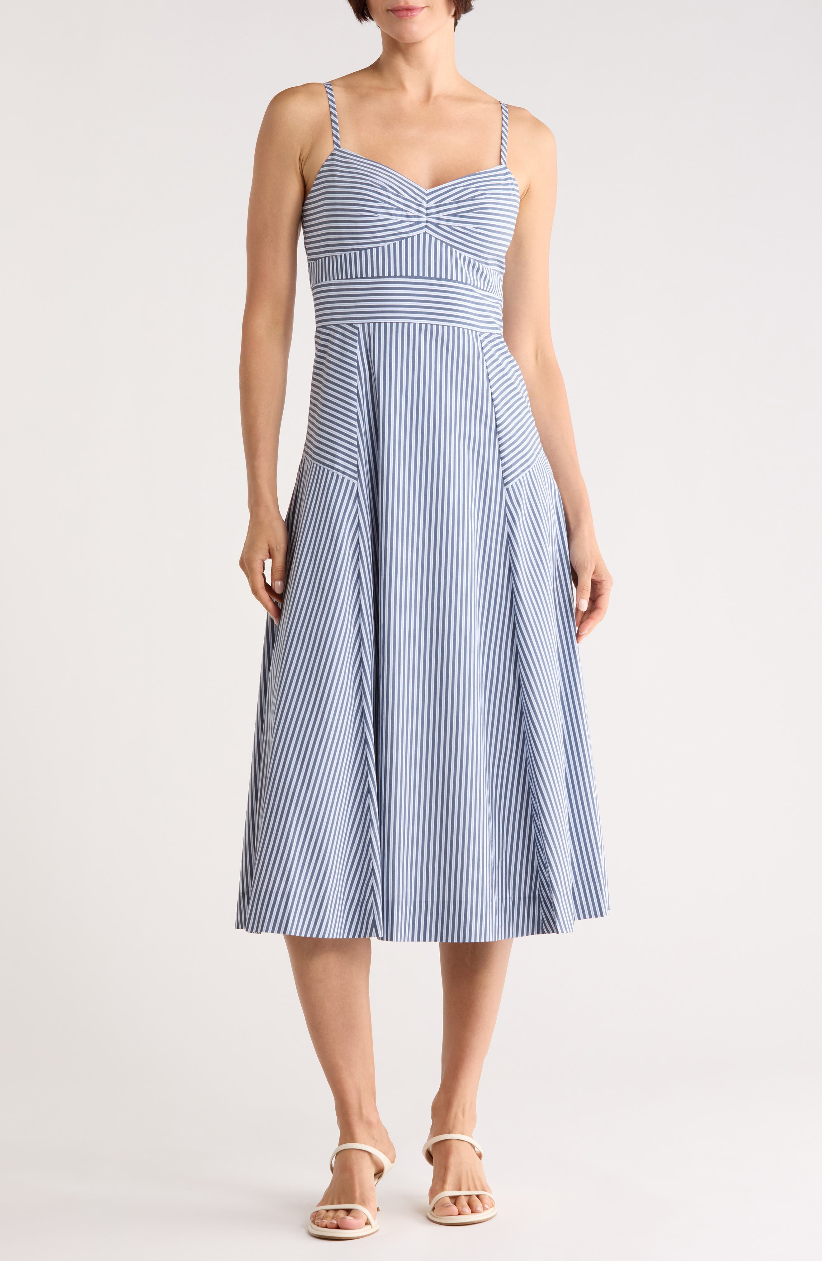 Veronica Beard Blige Fit & Flare Midi Dress