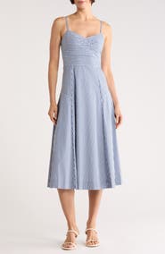 Veronica Beard Blige Fit & Flare Midi Dress