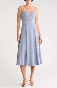 Veronica Beard Blige Fit & Flare Midi Dress