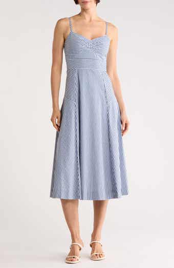 Veronica Beard Blige Fit & Flare Midi Dress