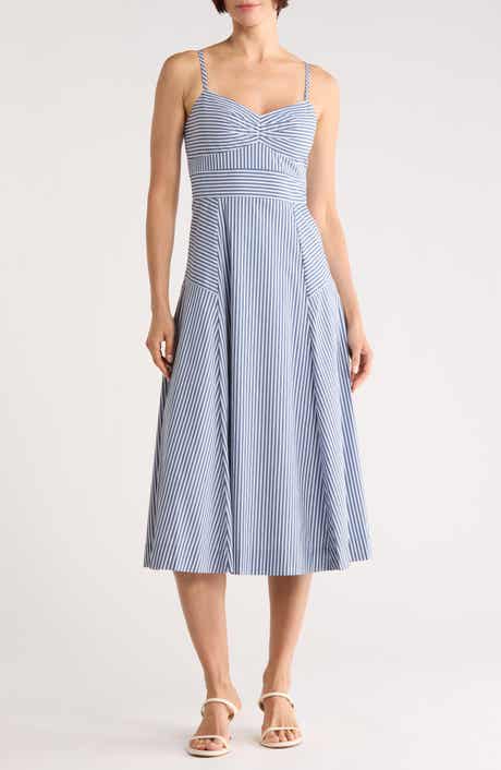 Veronica Beard Blige Fit & Flare Midi Dress