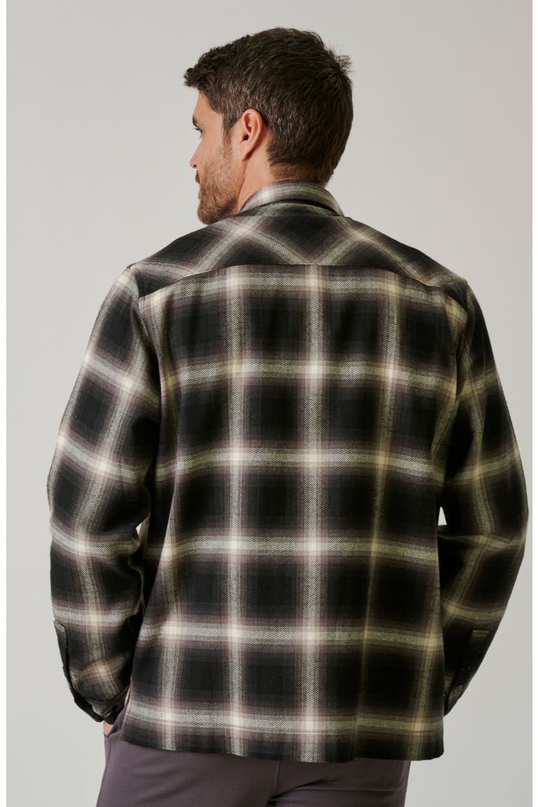 Wolf Flannel Button Up, Alternate, color, Coyote