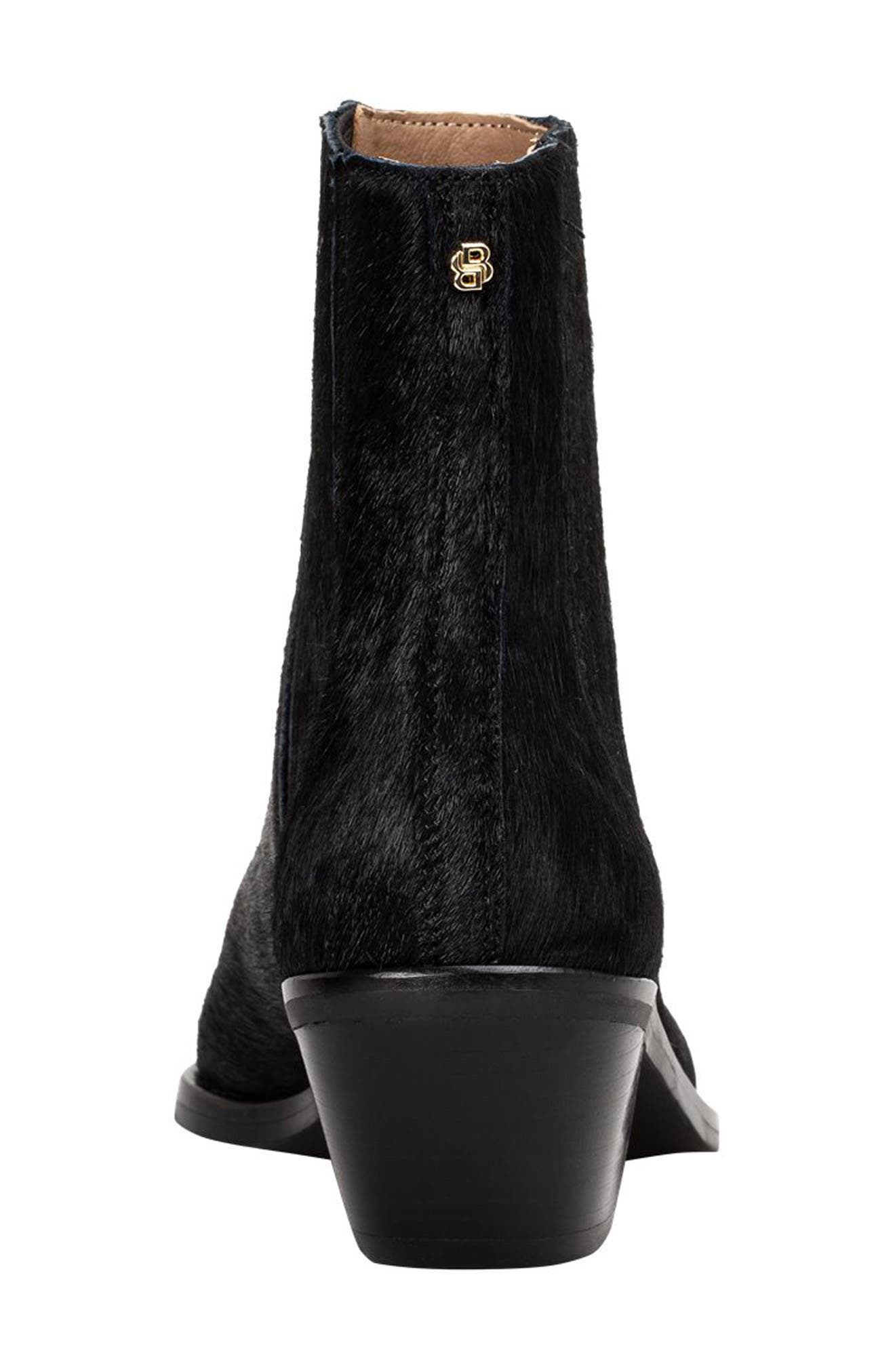 BOSS Genuine Calf Hair Chelsea Boot, Alternate, color, Black