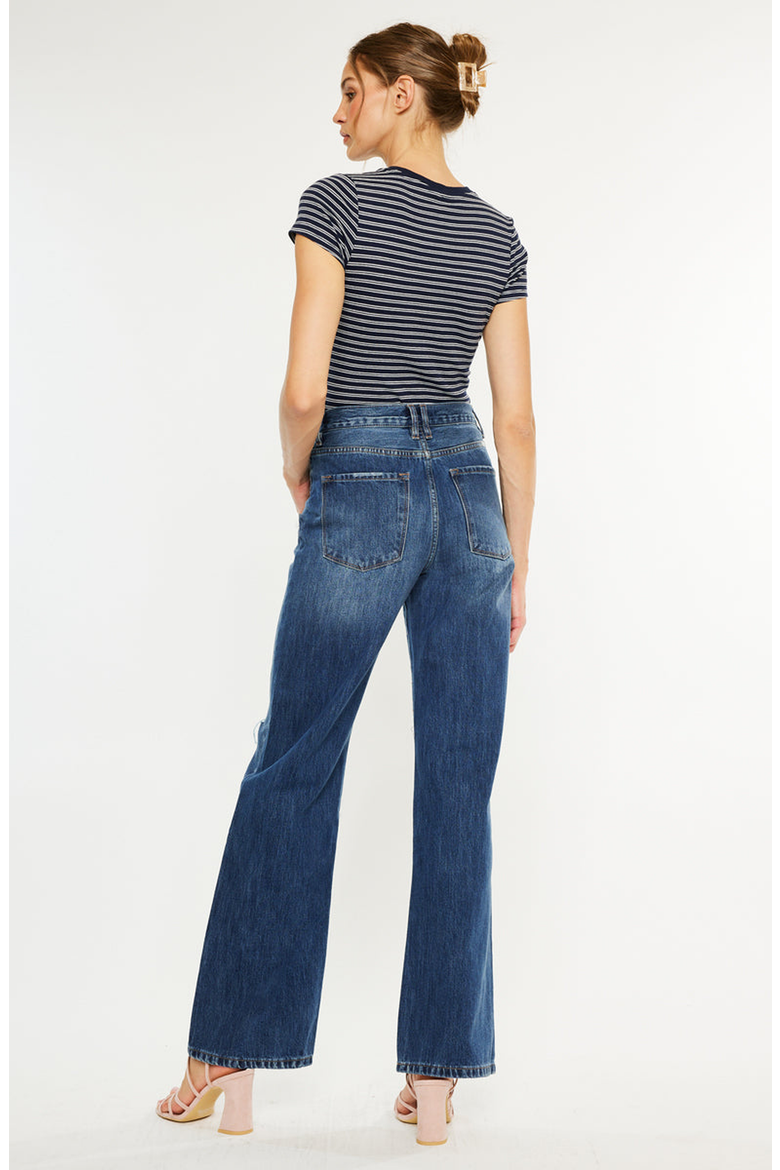 Montana Ultra High Rise 90's Flare Jeans, Alternate, color, Dark Wash