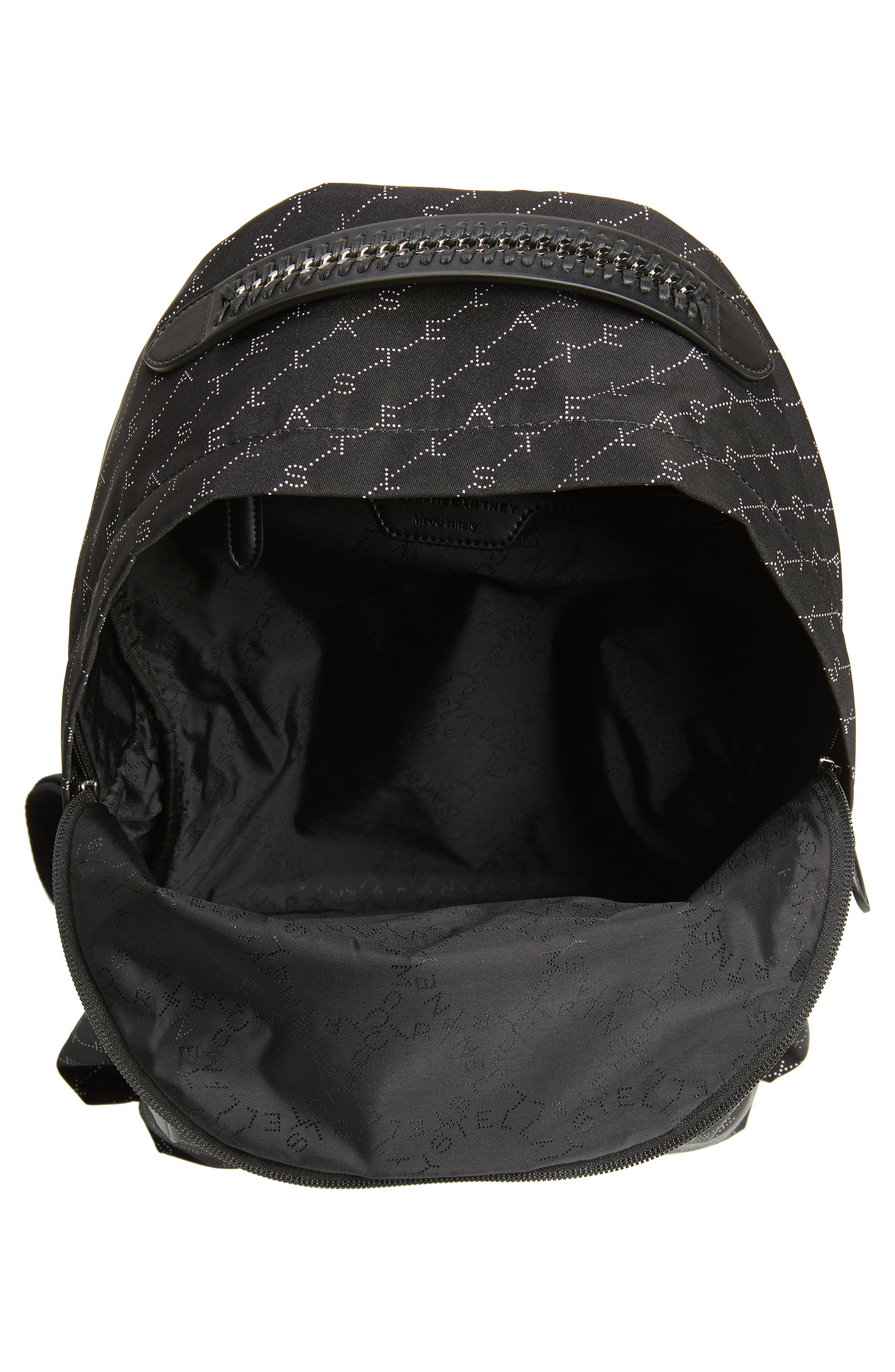 Stella McCartney Monogram Eco Nylon Backpack, Alternate, color, 