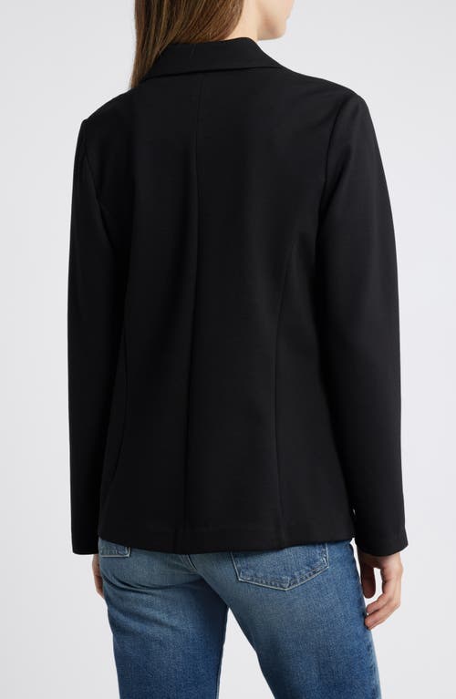 Wit & Wisdom Princess Seam Open Front Blazer In Black