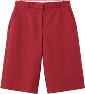 MANGO Straight Leg Bermuda Shorts