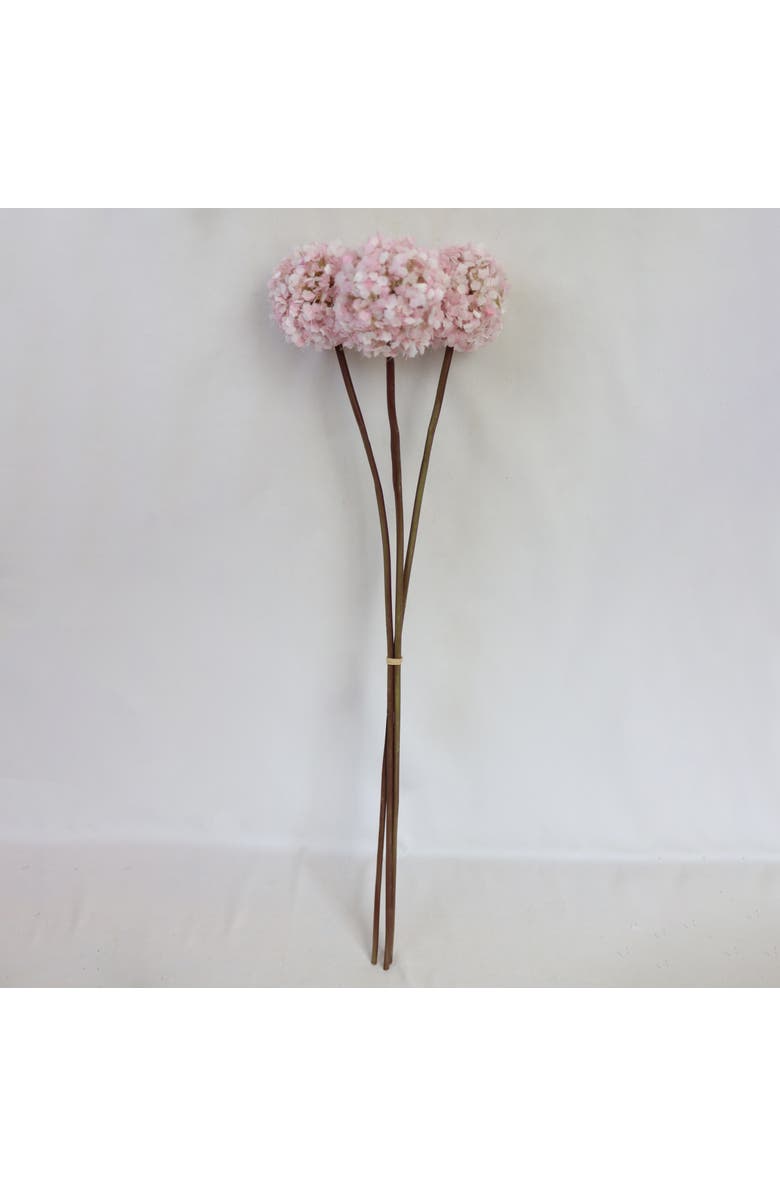 Transpac Sullivan's Allium Bunch, Pink Faux Floral Stem for Crafting, Weddings, Home and Holiday Decoration, 22 Inch, Main, color, Pink