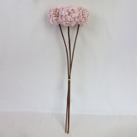 Sullivan's Allium Bunch, Pink Faux Floral Stem for Crafting, Weddings, Home and Holiday Decoration, 22 Inch