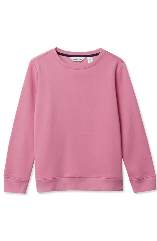 Lands' End Kids Novelty Fleece Crewneck Sweatshirt In Pink