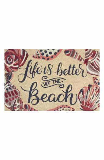 Life's a Beach Looped Door Mat