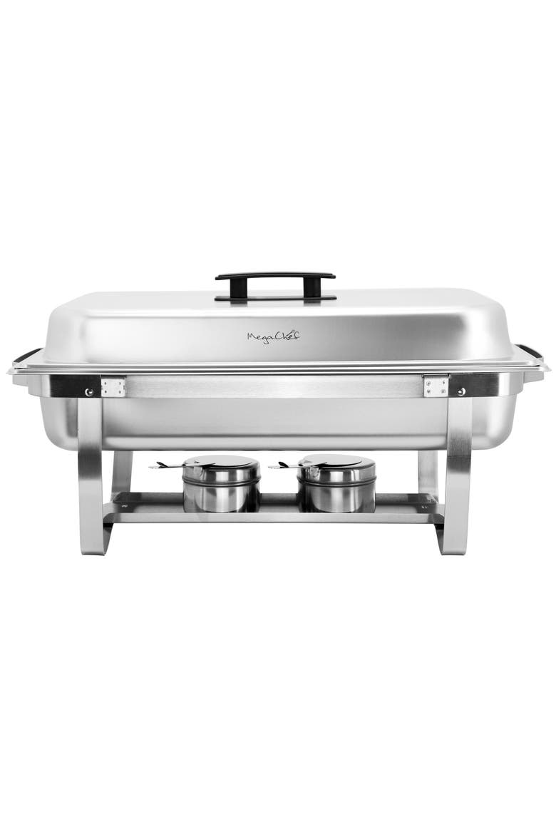 9.5 Quart Stainless Steel Professional Chafing Dish, Alternate, color, Silver