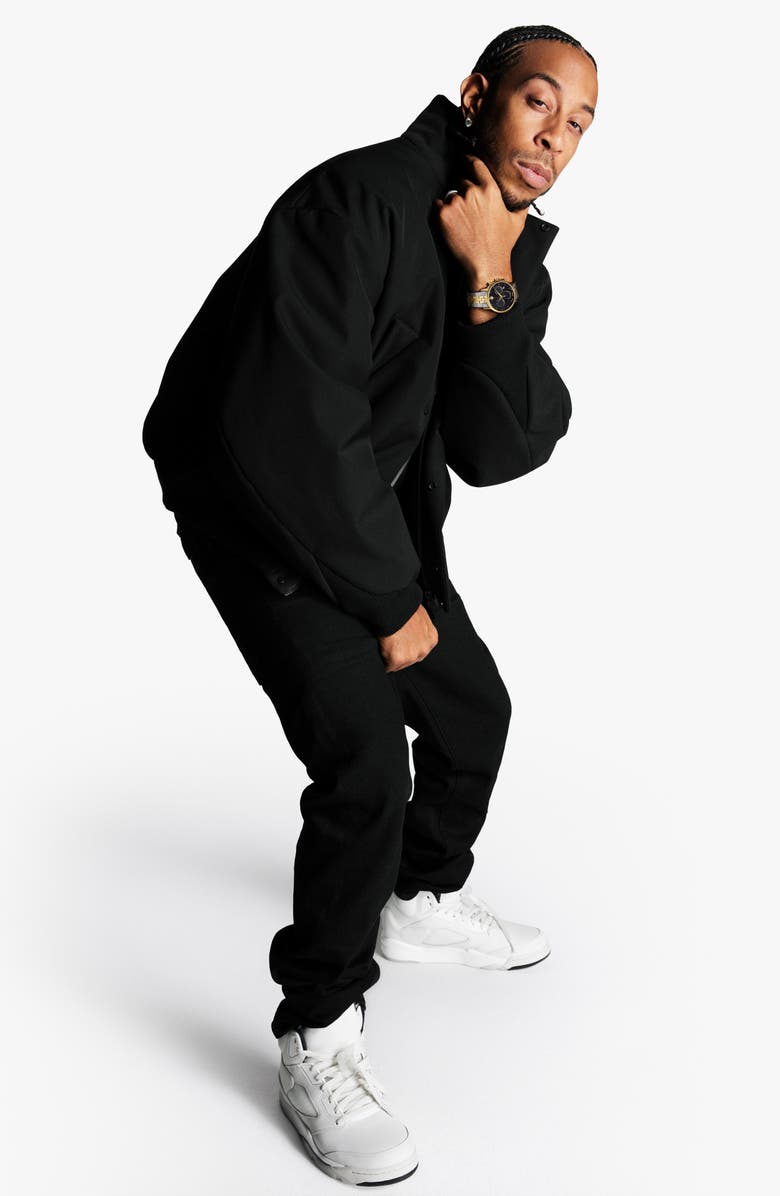 Movado Museum Classic Bracelet Chronograph Watch, 43mm, Alternate, color, Black