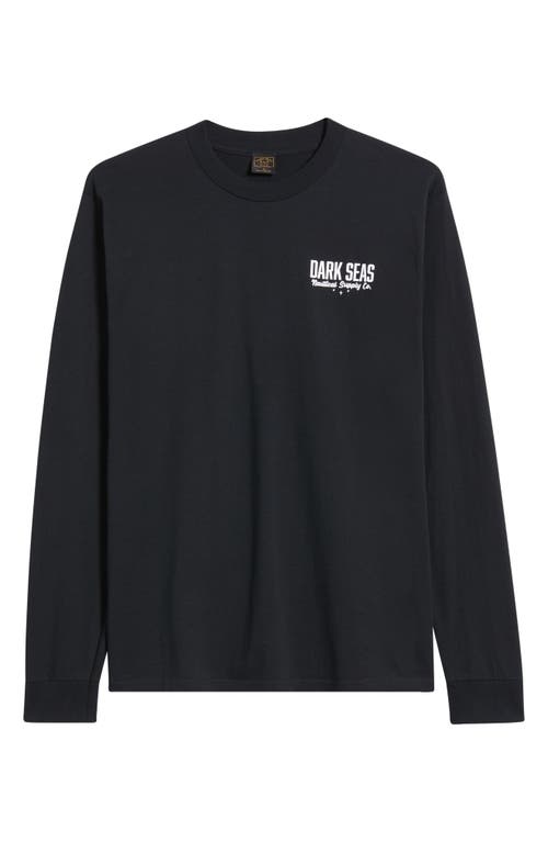 Dark Seas Nite Flyer Long Sleeve Graphic T-shirt In Black